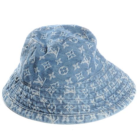 louis vuitton denim bucket hat|black louis vuitton bucket hat.